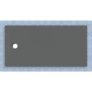 Geberit CleanFloor30 Duschfläche integriert, mit Dichtvlies, graphit: 160x80cm,, 551009DM1 551009DM1