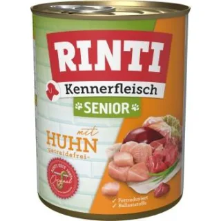 RINTI Kennerfleisch Nassfutter Hund, Senior, Dose Huhn 24x800 g