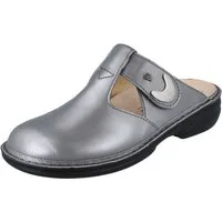 Finn Comfort FINN COMFORT Belem Damen Clogs grau Glattleder - Größe: 41 Clog Wechselfußbett