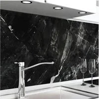 danario Küchenrückwand Folie selbstklebend - Matt - Spritzschutz Küche - versteift & robust