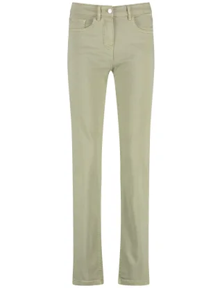 GERRY WEBER Edition - 5-Pocket Jeans SOL꞉INE BEST4ME Slim Fit grün - Gr. - 38/R