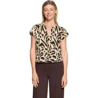 Cartoon Shirtbluse Damen mit Volant