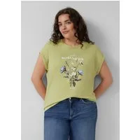 s.Oliver Kurzarmshirt T-Shirt T-Shirt mit Frontprint im Relaxed Fit