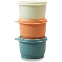 TUPPERWARE Vorratsdose Kunterbunt 120 ml weiß + pastellorange + graublau