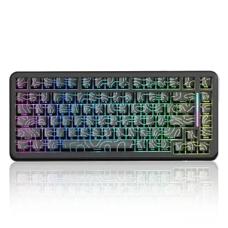 ATTACKSHARK X82PRO HE Mechanical Gaming Keyboard RGB 75% Layout Tri-mode Magnetic Amber Axis with 0.01mm RT Accuracy 8KH
