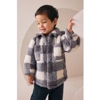 Next Outdoorhemd Hemdjacke mit aus Fleece mit Borg (1-tlg)
