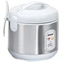 Reiskocher RK 2 edelstahl/weiß, 700 Watt, 3,5 Liter