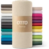 OTTO home Spannbettlaken PAPRIKA, Microfaser-Jersey, Gummizug: rundum, (1 Stück), Bettlaken Laken in zwei Qualitäten: Fleece & Jersey, schnelltrocknend