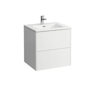 LAUFEN Pro S Base Waschtisch mit Unterschrank 60 cm H8649602601041 Waschtisch-Set, 60x50 cm, 2 Schubladen, weiß matt