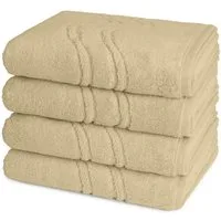 ROSS Handtuch Set Cashmere feeling, Walkfrottee (Spar-Set, 4-St), 4 X Handtuch im Set - Baumwolle - Saugstark