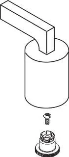 Hansgrohe Hebelgriff Axor Citterio 2-L.Armatur Wannenrand Ab-/Umstellung chrom, 39394000 39394000