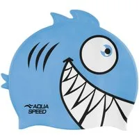 Aqua Speed Badekappe Bademütze für Kinder Flexibel, wasserdicht & mit Tiermotiv (Wasserdicht & elastisch – Schutz für Haare beim Schwimmen & Tauchen), Leicht & elastisch – perfekter Tragekomfort für kleine Wasserratten