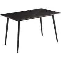 riess-ambiente Esstisch MILANO 120cm grau – Keramik, Metallgestell, Steinoptik (Einzelartikel, 1-St), moderner Küchentisch mit 4 Plätzen – ideal für Küche oder Essbereich