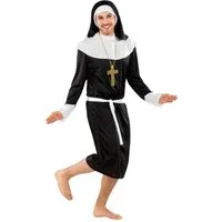 dressforfun Kostüm Herrenkostüm Nonne, Weit geschnittene Robe