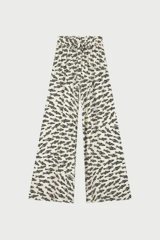 Fabienne Chapot - Palapa Trousers cosy white/black - Gr. - 34