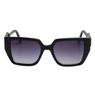 Damen Rechteckige Sonnenbrille aus recyceltem Kunststoff KL6098S N