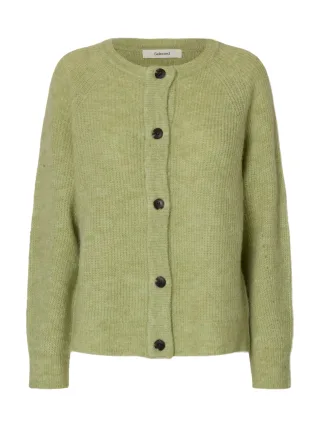 selected women - SLWLULU LS KNIT SHORT CARDIGAN NOOS Lint - Gr. - L