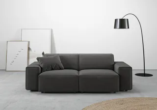 Home affaire 2,5-Sitzer "Glimminge auch in Breitcord, Feincord + Easy care-Bezug" besondere Kedernähte, Zierkissen