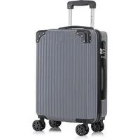 YONSLY Hartschalen-Trolley Reisekoffer ABS Hartschalen Trolley, Rollkoffer Handgepäck, 4 Rollen, Sicherheitsschloss, Weichem Gummigriff,56/66/76 cm, 45/69/99 L