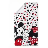 Disney Strandtuch Disney Mickey und Minnie Maus Badetuch, Baumwolle, XL 70x140 cm, 100% Baumwolle