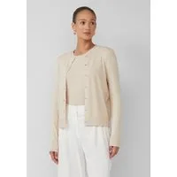 s.Oliver Cardigan Strickjacke Cardigan aus Viskosemix mit Glitzerbündchen