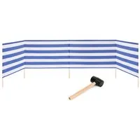Garronda Windschutz Strand Sichtschutz 5m lang mit Gummihammer Garten Meer GAEX001