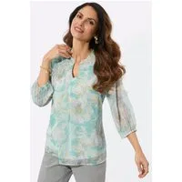 Witt Klassische Bluse Druck-Bluse 3/4-Arm
