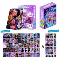 Festivalartikel Sammelkarte Sammelkarten Lomo Set 96 Teile 60 Karten + 36 Sticker Premium