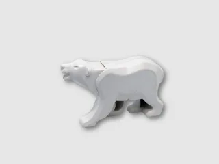 1x LEGO Eisbär Polarbär [10g 6.3x3.8x1.4cm] weiß