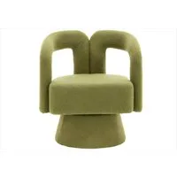LVHOM Drehsessel M-Form 360 Grad drehbare Cuddle Barrel-Akzentstühle (runde Sessel mit breiter Polsterung, flauschiger Stoffstuhl, 1-St), für Wohnzimmer, Schlafzimmer, Büro, Wartezimmer