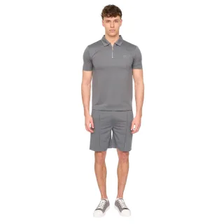 Duck and Cover - "Medford" Polo und Shorts Set für Herren, Alltag (Grau)