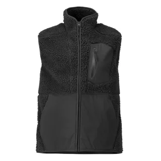 MASCOT Herren Faserpelz Weste mit Reißverschluss Schwarz XL - 22465-682-09-XL