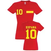 Youth Designz Print-Shirt "Spanien" Damen T-Shirt mit Fußball Print Geschenk Statement Frauen mit stylischen Aufdruck für Damen