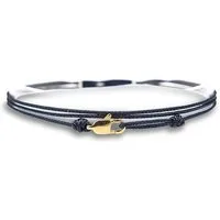 Made by Nami Wickelarmband Minimalistisches Armband mit Karabinerhaken Herren Armband Damen, Maritimes Armband Wasserfest & Verstellbar