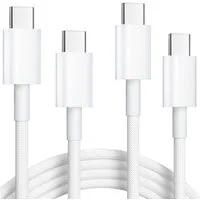 VEEV 2x USB C Kabel, Schnellladekabel USB C auf USB C Kabel 1M Smartphone Smartphone-Kabel