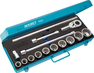 HAZET Steckschlüssel-Satz (3/4 Zoll), 15-teilig - 1000Z