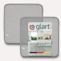 Glart H44T2 2er-Set Teigreinigungstuch 32x32cm für Schüsseln Besen Edelstahl Mikrofasertuch (100% Polyester, 32x32 cm)