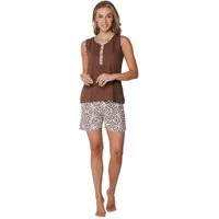 Pastunette Shorty Modischer Damen Schlafanzug kurz (2 tlg) Baumwolle