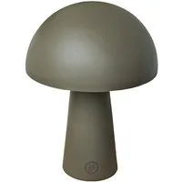 Coen Bakker Deco BV LED Außen-Tischleuchte Touch Tischlampe Pilzform Dimmbar Akku In-/Outdoor IP44, Touch-Funktion, LED fest verbaut, Kaltweiß, Warmweiß, Tageslichtweiß
