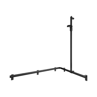 KEUCO AXESS Eck-Duschhandlauf 90° mit Brausestange, Metall, B: 85 H: 130,1 T: 115 cm, 35015370301 35015370301