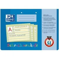 OXFORD Schulheft, Schreiblernheft, A4 quer, liniert (Lineatur SL), gelocht, 16 Blatt