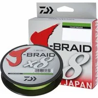 Daiwa Angelschnur, 150 m Länge, Daiwa J-Braid X8 0.24mm-150m Chartreuse Geflochtene Schnur