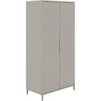 YUNY by PAIDI Kleiderschrank BROTHER STU inkl. Kleiderstangen und Einlegeböden (B/H/T ca. 95x195x52cm, Taupe) zertifizierte Qualität, Soft-Close
