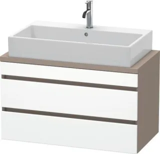 Duravit DuraStyle Konsolenwaschtischunterbau wandhängend Weiß & Basalt Matt 900x478x512 mm - DS53080 DS530801843