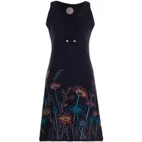 Vishes Tunikakleid Armloses Damen Longshirt-Kleid Mini-Kleid Tunika-Kleid T-Shirtkleid Boho, Goa, Hippie Style