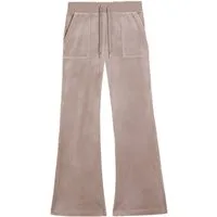 Juicy Couture Sweathose LAYLA LOW RISE POCKETED FLARE PANT. Damen Trainingshose Damen, Sweathose, Velour, Jogginghose mit Glitzer, Sale