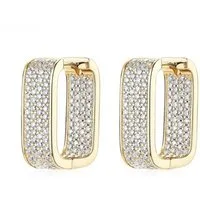 ROUGEMONT Paar Creolen Damen Glamour Moissanit Creolen Ohrringe 925 Sterling Silber, Echtschmuck mit Zertifikat