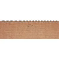 BRUNNEN Querkalender BRUNNEN Querterminbuch Mod. 771 2027, 326×102 mm, Karton, kupfer