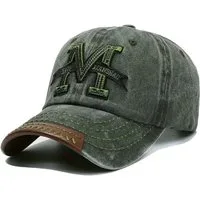 Sporty Baseball Cap Classic The M Vintage Style Used Washed Look Retro Baseballcap vintage Look
