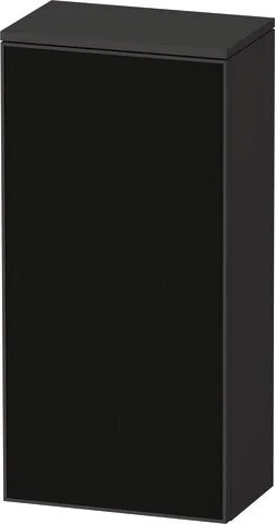 Duravit Zencha Halbhochschrank Graphit & Schwarz Linienstruktur n/a & Supermatt 400x240x819 mm - ZE1 ZE1350L63800000